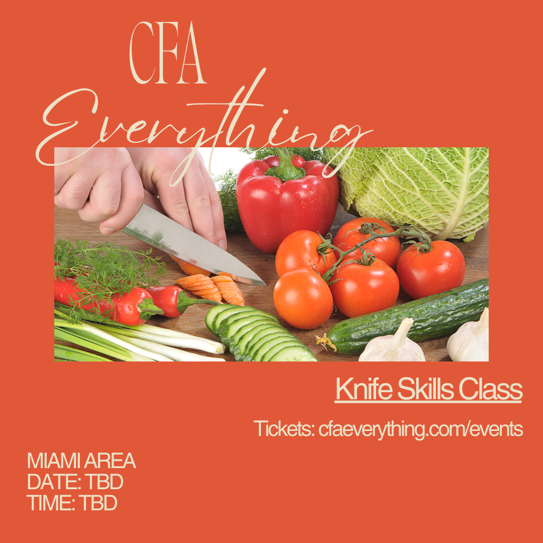 Knife Skills Class - Miami Area (TBD)