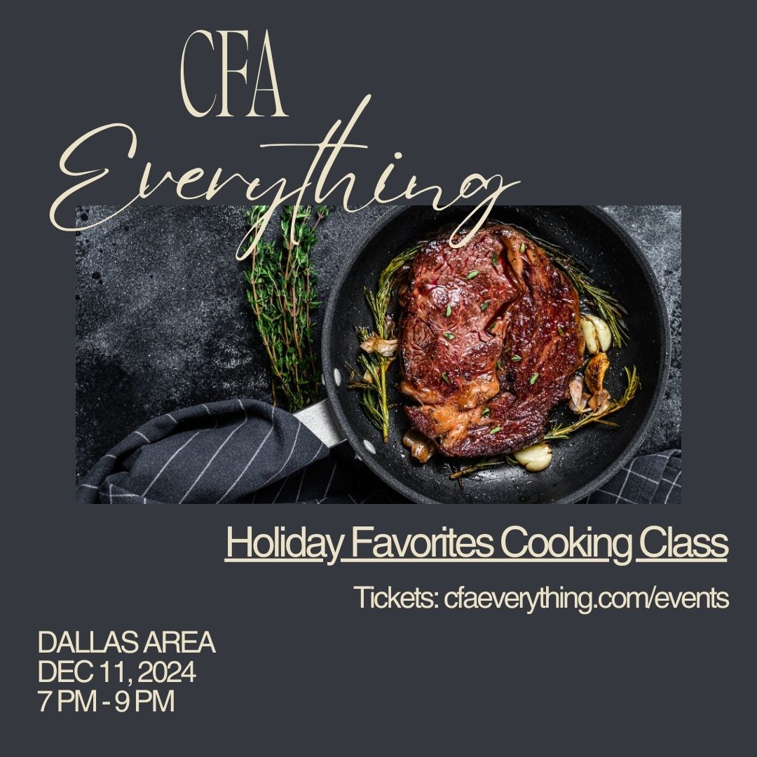 Holiday Favorites Cooking Class - Dallas Area (Dec 11th at 7pm)