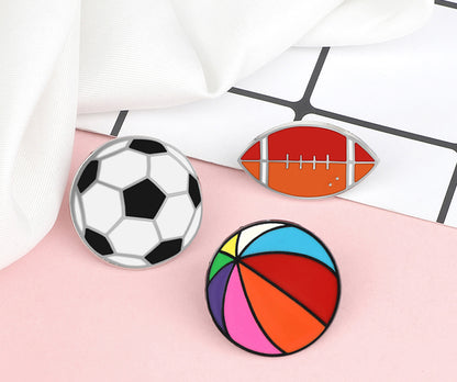 Sport Enamel Pin - Rugby
