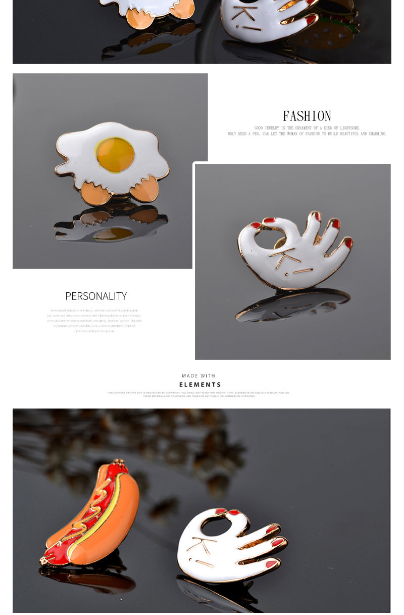 Fast Food Brooch Pin - Egg