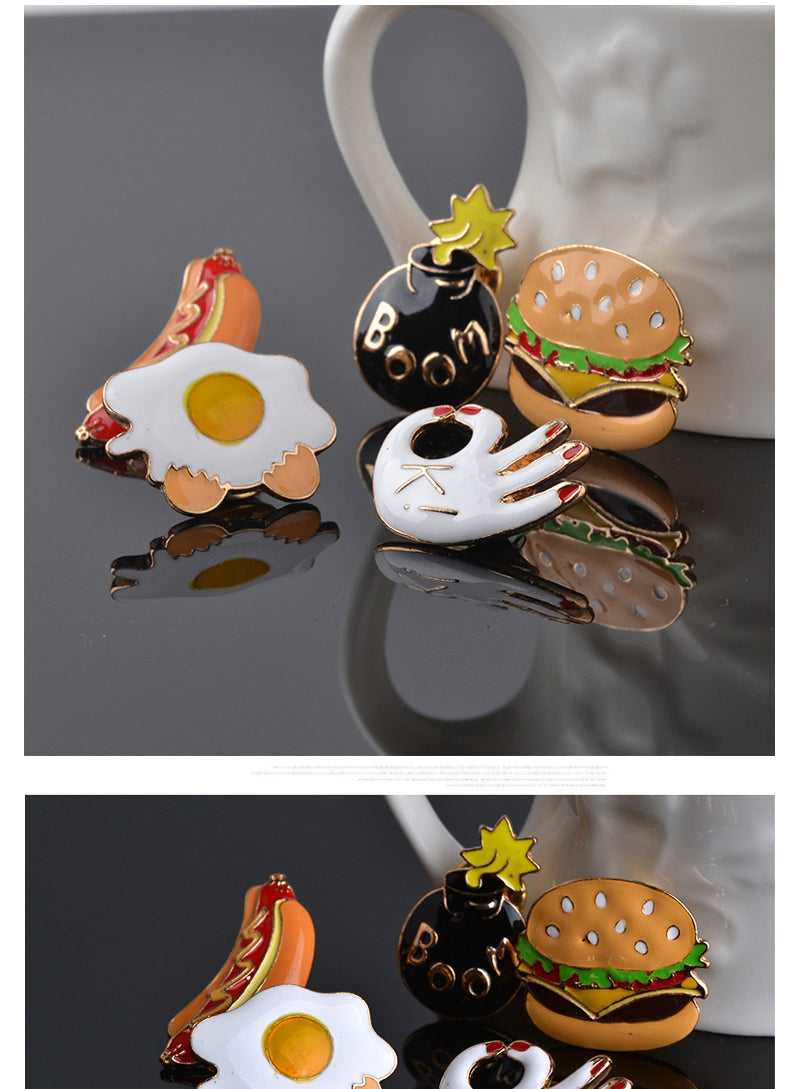 Fast Food Brooch Pin - Egg