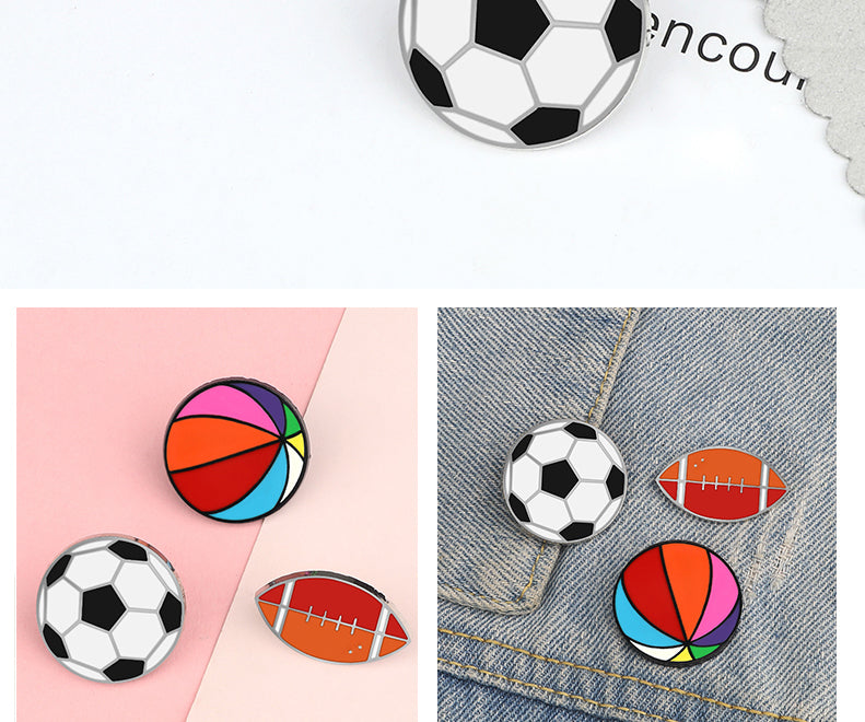 Sport Enamel Pin - Rugby