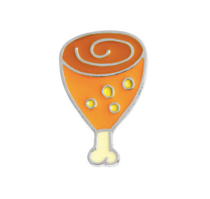 Fast Food Brooch Pin - Chicken Drumstick