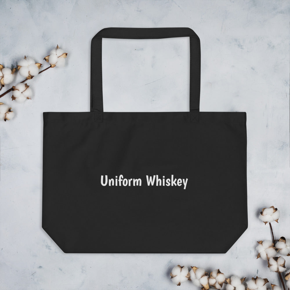 Large Organic Tote Bag - Phonetic Alphabet