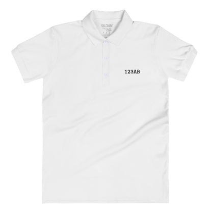Embroidered Polo Shirt - Tail Numbers
