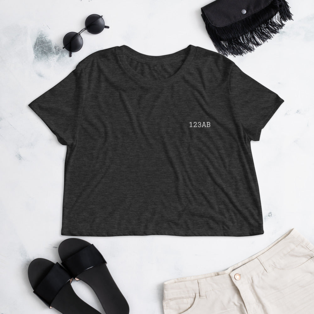 Crop Tee - Tail Numbers