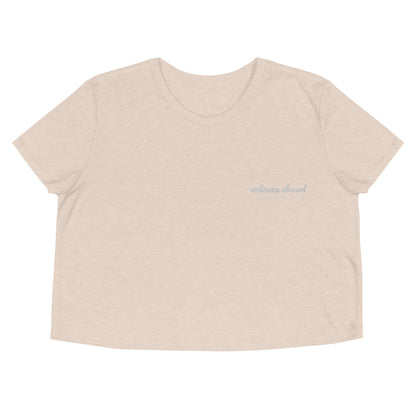 Crop Tee - Welcome Aboard