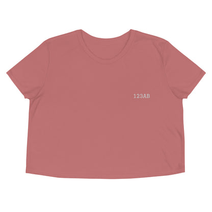 Crop Tee - Tail Numbers