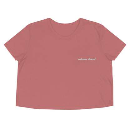 Crop Tee - Welcome Aboard